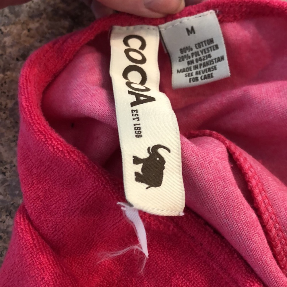 NWT Cocoa Pink Swim Cover Up Dress Medium Terry Cloth With Imperfections - Picture 11 of 17